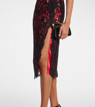 Dolce&Gabbana Floral cotton-blend lace slip dress