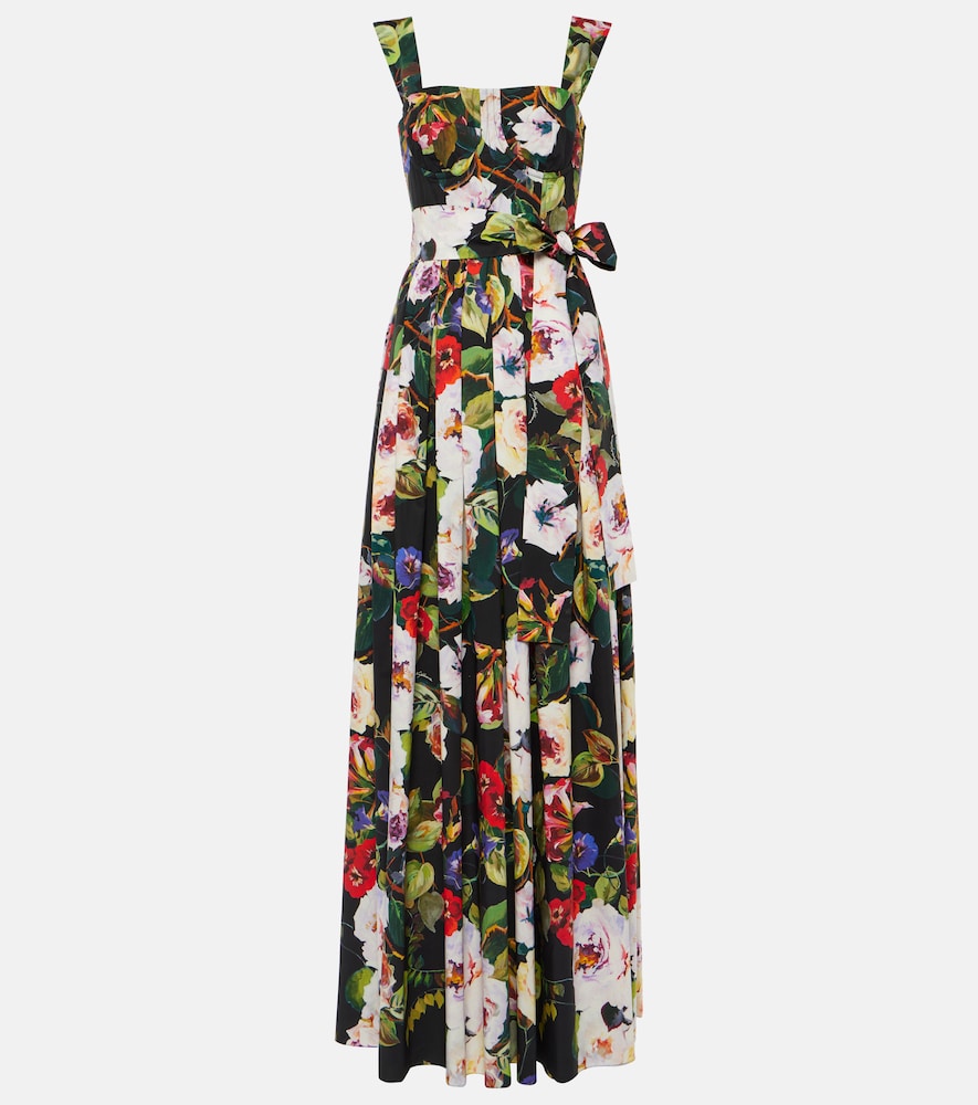 Dolce&Gabbana Floral cotton gown. Dolce&Gabbana 花卉棉质礼服