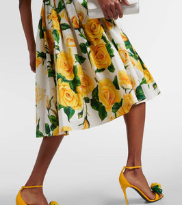 Dolce&Gabbana Floral cotton midi dress