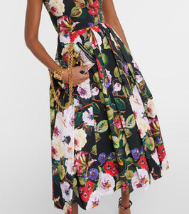 Dolce&Gabbana Floral cotton midi dress