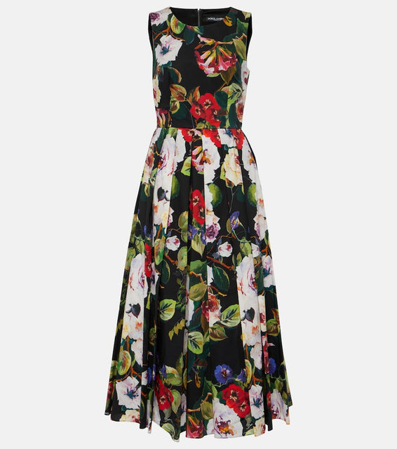 Dolce&Gabbana Floral cotton midi dress