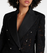 Dolce&Gabbana Floral double-breasted lace blazer