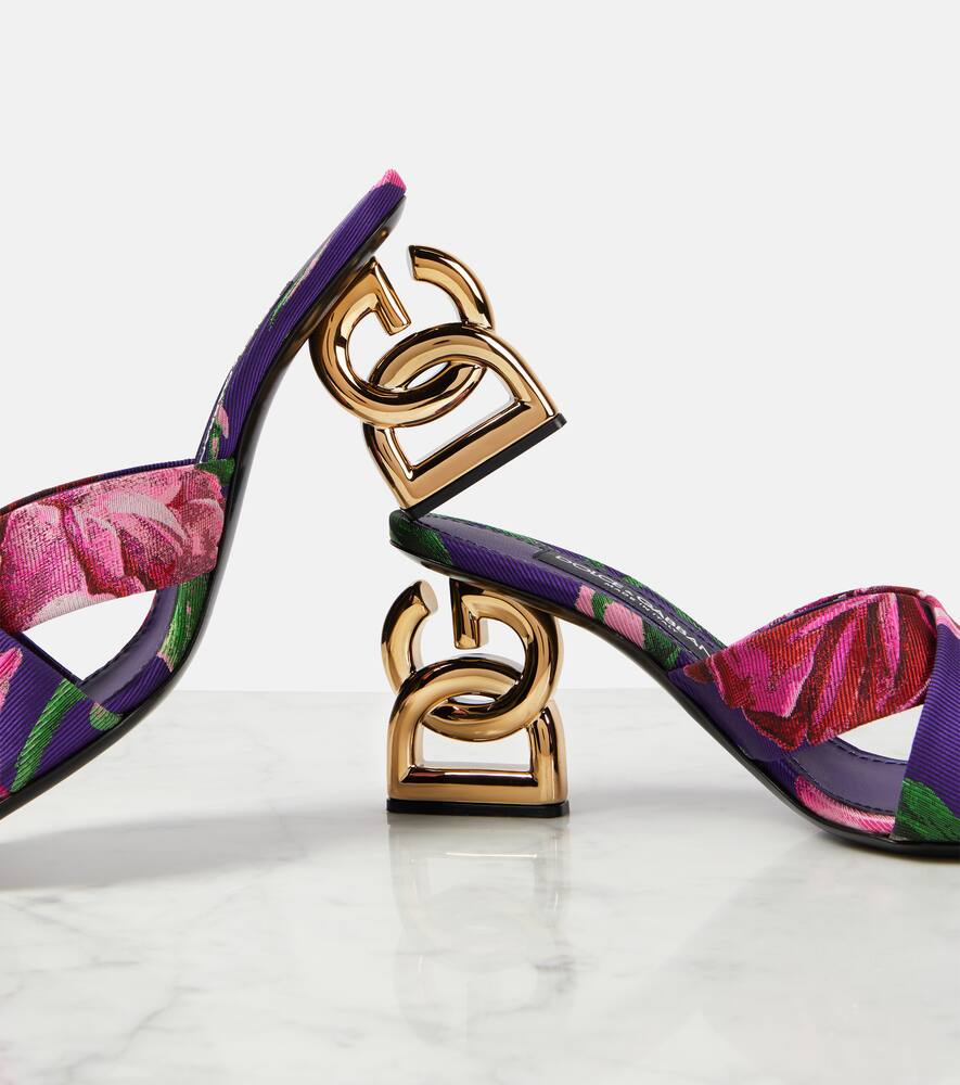 Dolce&Gabbana Floral jacquard mules