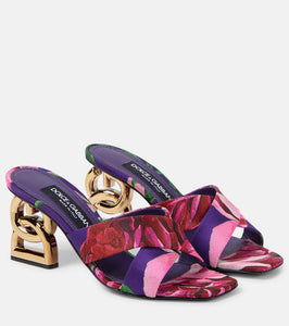 Dolce&Gabbana Floral jacquard mules