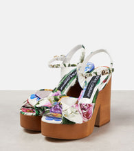 Dolce&Gabbana Floral jacquard platform sandals