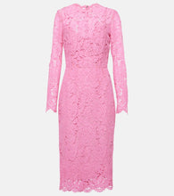 Dolce&Gabbana Floral lace midi dress. Dolce&Gabbana 花卉蕾丝中长连衣裙