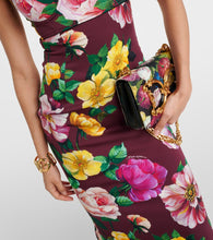 Dolce&Gabbana Floral silk-blend bustier midi dress