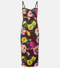 Dolce&Gabbana Floral silk-blend bustier midi dress. Dolce&Gabbana 花卉图案真丝混纺抹胸中长连衣裙
