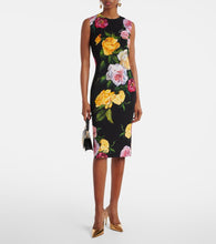 Dolce&Gabbana Floral silk-blend midi dress