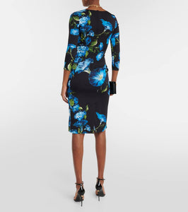 Dolce&Gabbana Floral silk-blend midi dress