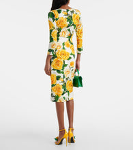 Dolce&Gabbana Floral silk-blend midi dress