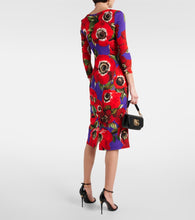Dolce&Gabbana Floral silk-blend midi dress