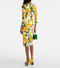 Dolce&Gabbana Floral silk-blend midi dress