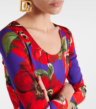 Dolce&Gabbana Floral silk-blend midi dress
