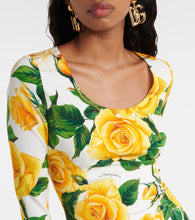 Dolce&Gabbana Floral silk-blend midi dress