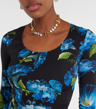 Dolce&Gabbana Floral silk-blend midi dress