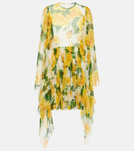 Dolce&Gabbana Floral silk chiffon minidress. Dolce&Gabbana 花卉真丝雪纺迷你连衣裙