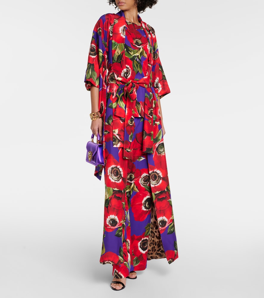 Dolce&Gabbana Floral silk robe