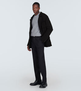 Dolce&Gabbana Frayed cotton-blend blazer