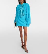 Dolce&Gabbana Fringed wool-blend tweed miniskirt