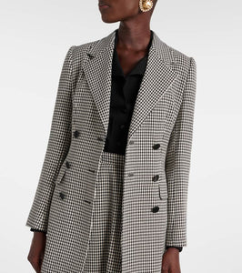 Dolce&Gabbana Houndstooth wool-blend blazer