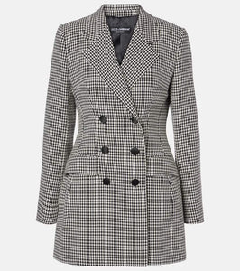 Dolce&Gabbana Houndstooth wool-blend blazer