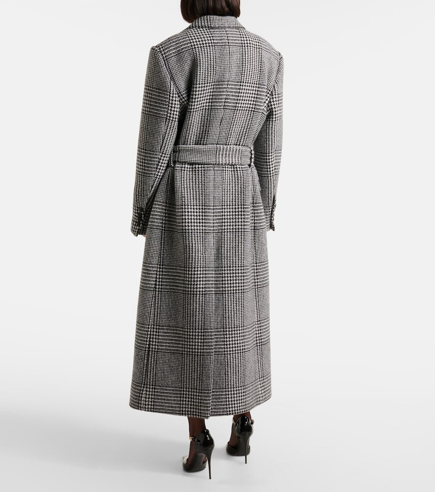 Dolce&Gabbana Houndstooth wool-blend coat