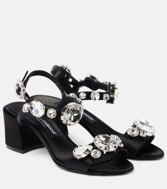 Dolce&Gabbana Keira 60 embellished satin sandals