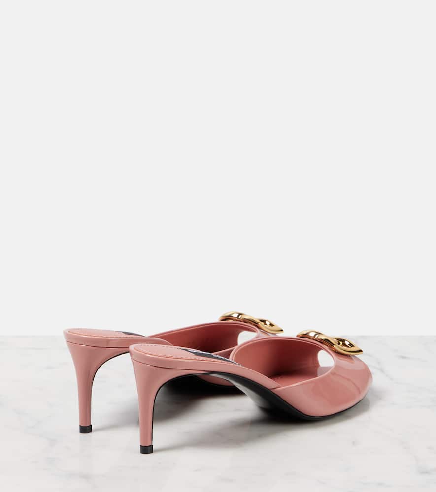 Dolce&Gabbana Keira DG 60 patent leather mules