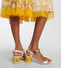 Dolce&Gabbana Keira embellished patent leather sandals