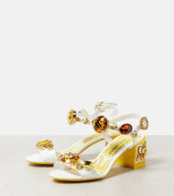 Dolce&Gabbana Keira embellished patent leather sandals