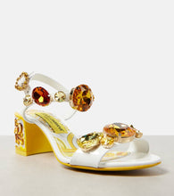 Dolce&Gabbana Keira embellished patent leather sandals