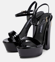 Dolce&Gabbana Keira patent leather platform sandals
