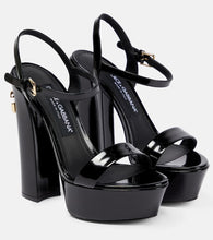 Dolce&Gabbana Keira patent leather platform sandals