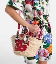 Dolce&Gabbana Kendra Small raffia basket bag