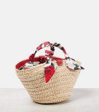 Dolce&Gabbana Kendra Small raffia basket bag