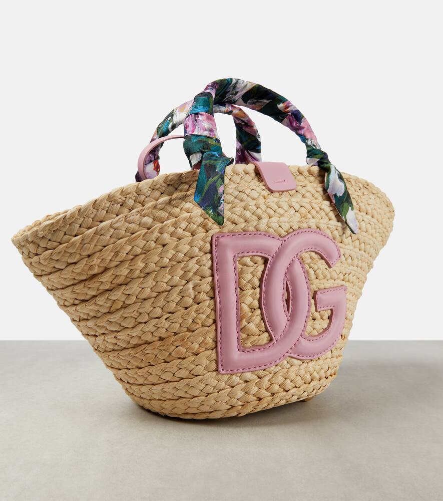 Dolce&Gabbana Kendra Small straw basket bag