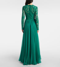 Dolce&Gabbana Lace and silk-blend gown