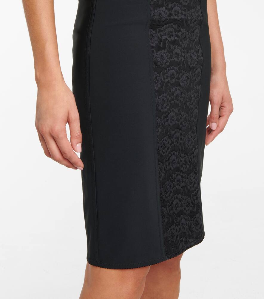 Dolce&Gabbana Lace-paneled bustier dress