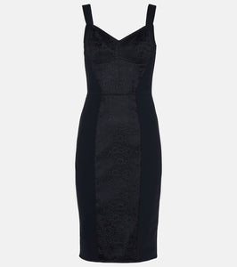 Dolce&Gabbana Lace-paneled bustier dress