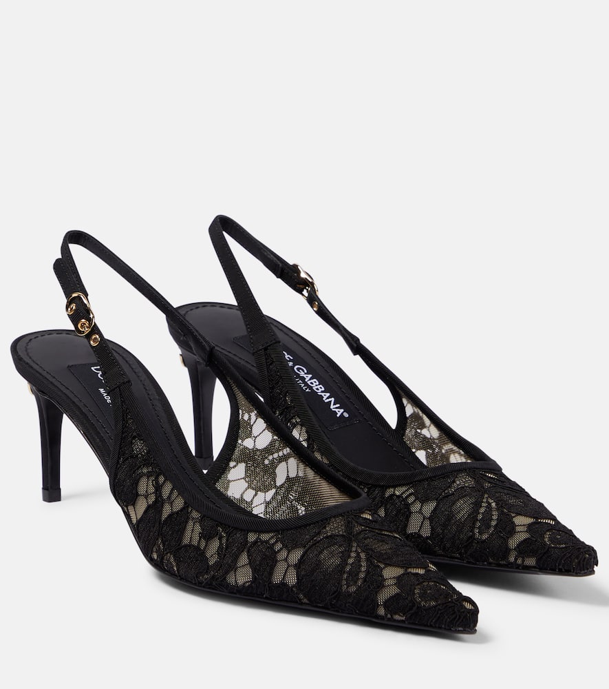 Dolce&Gabbana Lace slingback pumps