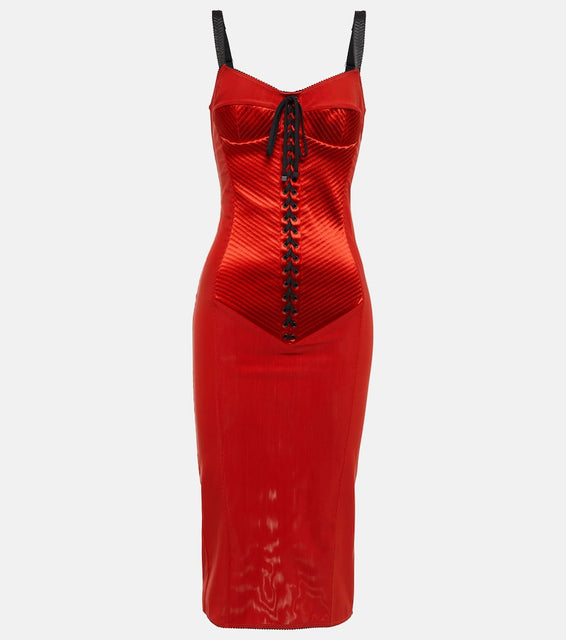 Dolce&Gabbana Lace-up midi dress
