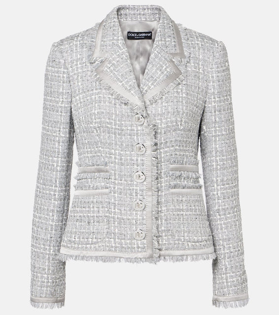 Dolce&Gabbana Lam√É¬© boucl√É¬© jacket