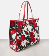 Dolce&Gabbana Large leather-trimmed canvas shopper