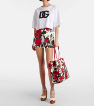 Dolce&Gabbana Large leather-trimmed canvas shopper