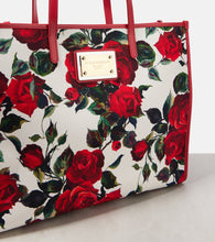 Dolce&Gabbana Large leather-trimmed canvas shopper