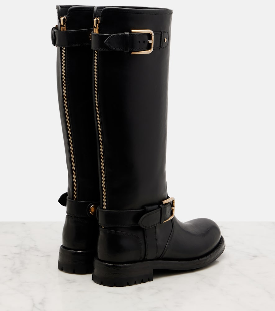 Dolce&Gabbana Leather biker boots