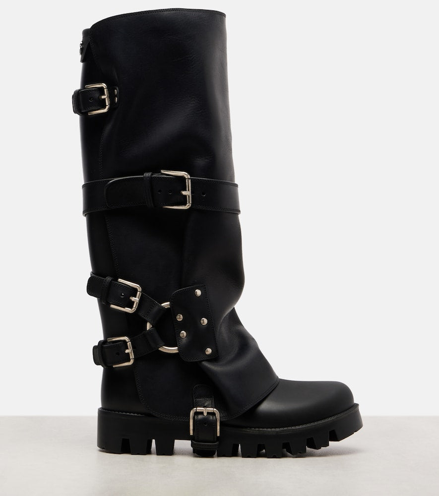 Dolce&Gabbana Leather biker boots