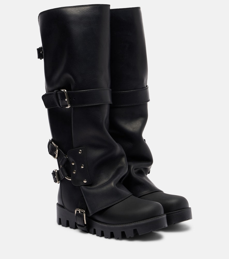 Dolce&Gabbana Leather biker boots