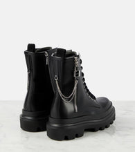 Dolce&Gabbana Leather combat boots